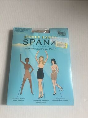 SPANX Higher Power High Waisted Power Panty - Light Blue Packaging